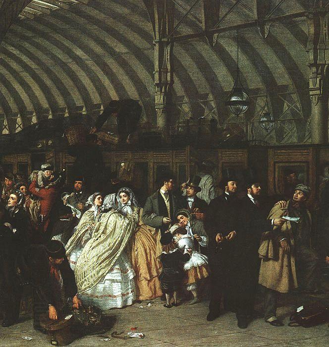 William Powell  Frith The Railway Station China oil painting art